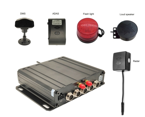 DSM04A интеллектуальный 4-канальный 4G MDVR с камерой DMS для управления автопарком